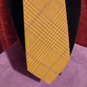 John Franks || Burnt Orange & Black Plaid Tie